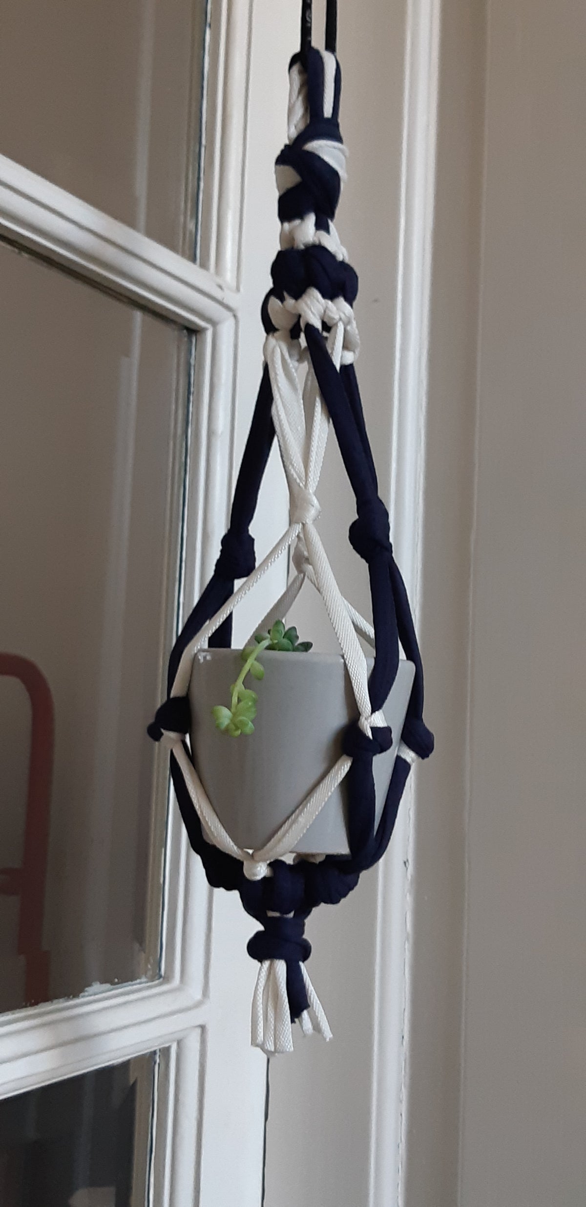 atelier creatif diy recyclage textile upcycling tshirt suspension plantes green deco lille tourcoing